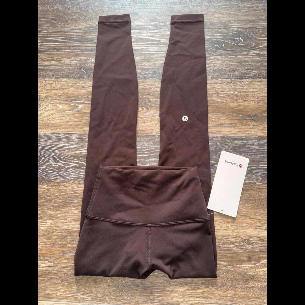 Lululemon Wunder Train High Rise 28” Espresso Size 0 NWT